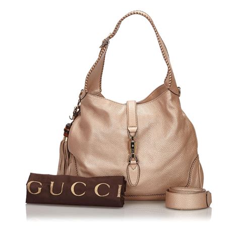 gucci hobo bag brown|Gucci hobo bag with tassels.